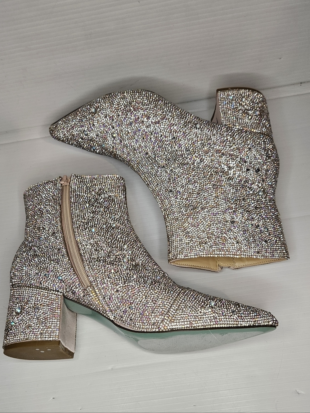 Betsey Johnson Women's Cady Ankle Boot, Rhinestone, 9.6 - Picture 8 of 13